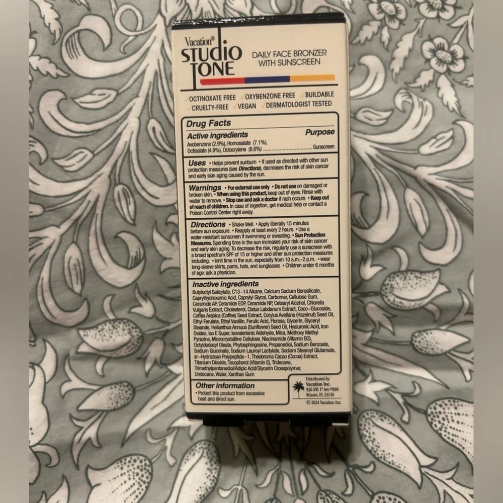 Vacation Studio Tone SPF 50 Bronzing Drops for Face